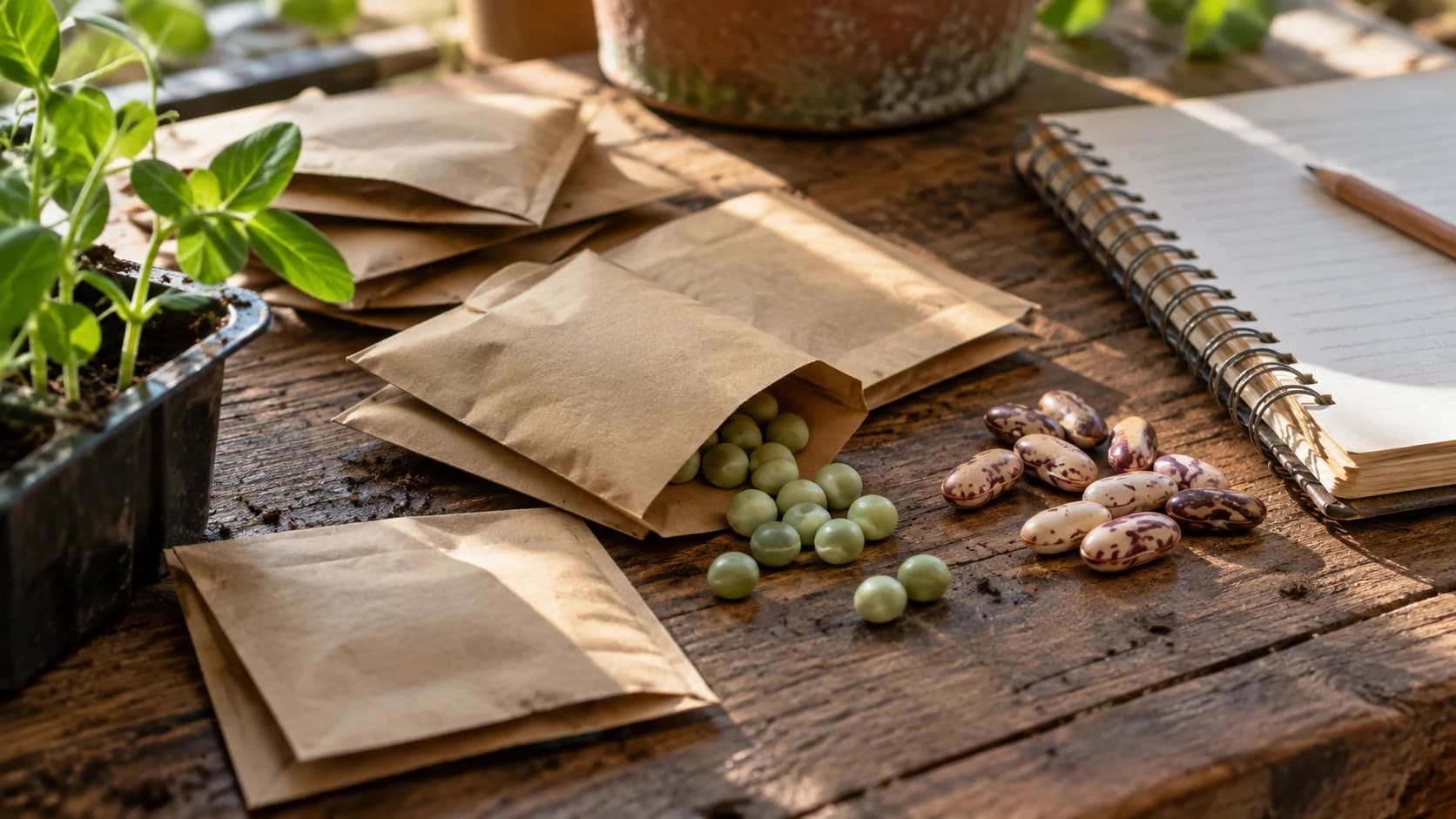 Saving seeds for Williamson Library starts with a label, not just a handful